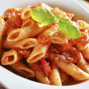 primo piatto pasta penne all'arrabbiata